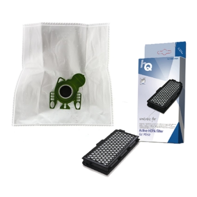 Paket dammsugarpåsar, 10st. + HEPA- och motorfilter